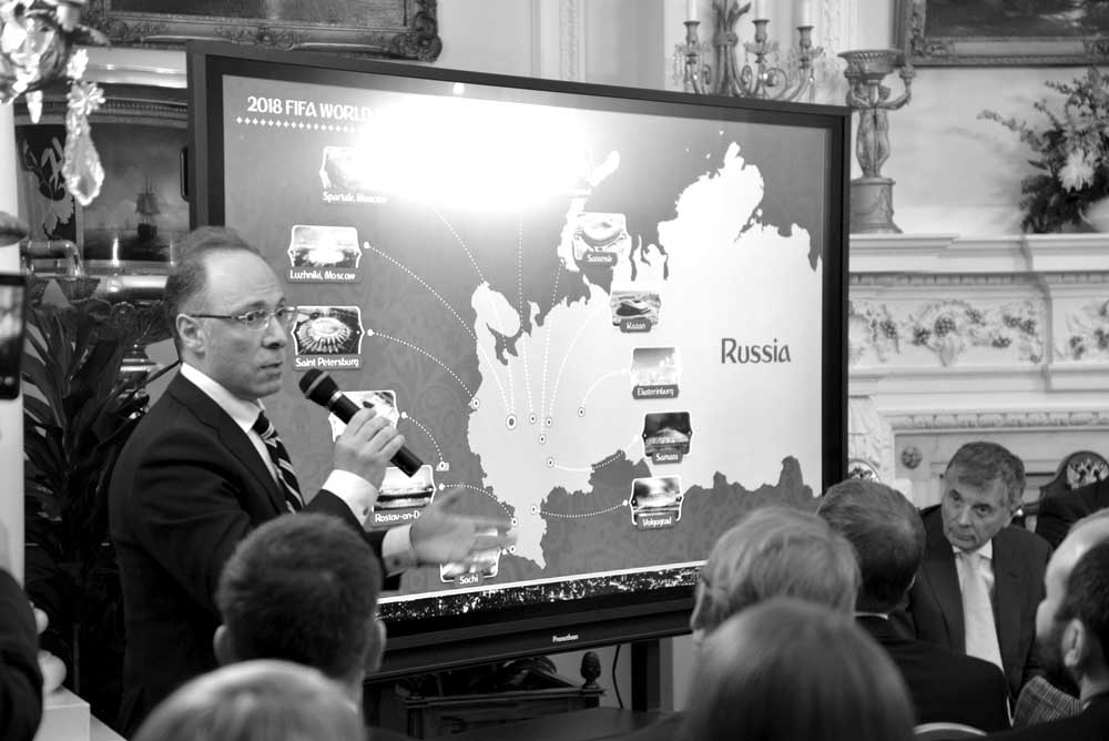 Russian Embassy hosts FIFA 2018 World Cup presentation